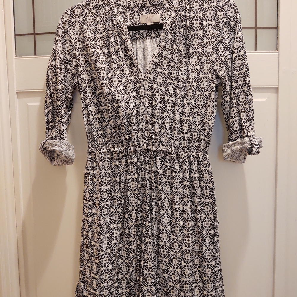 Loft Short Patterned Dress
